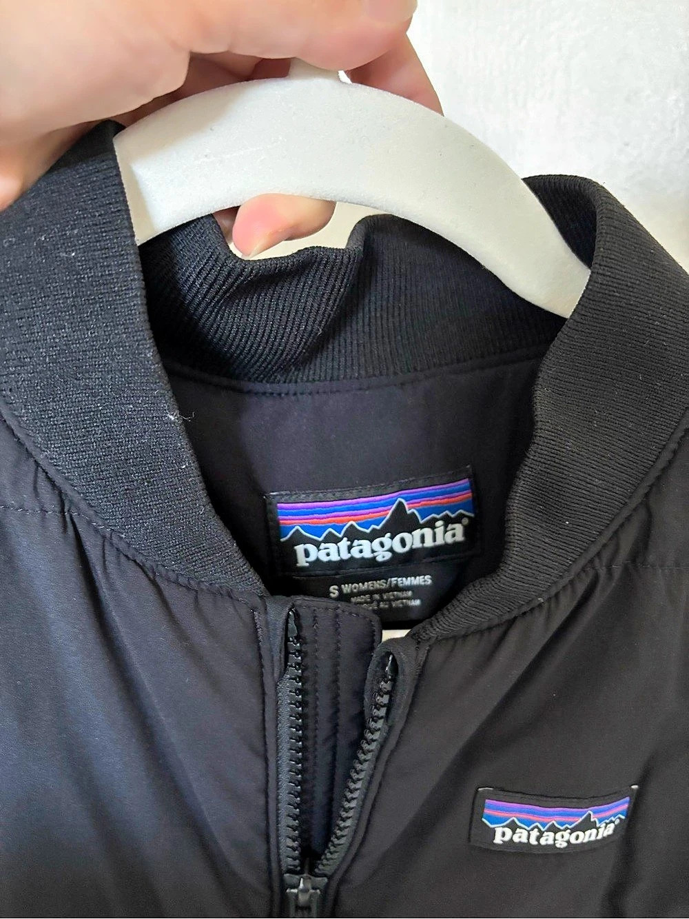 Patagonia Women's Small Quilted Bomber Jackeg Black Size Small - Picture 4 of 5